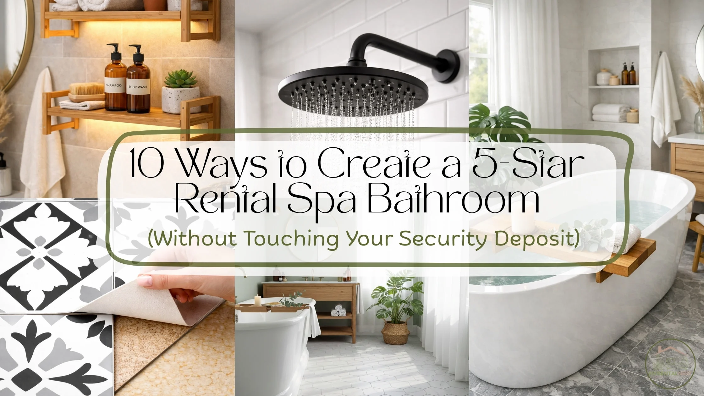 10 Ways to Create a 5-Star Rental Spa Bathroom (Without Touching Your Security Deposit)
