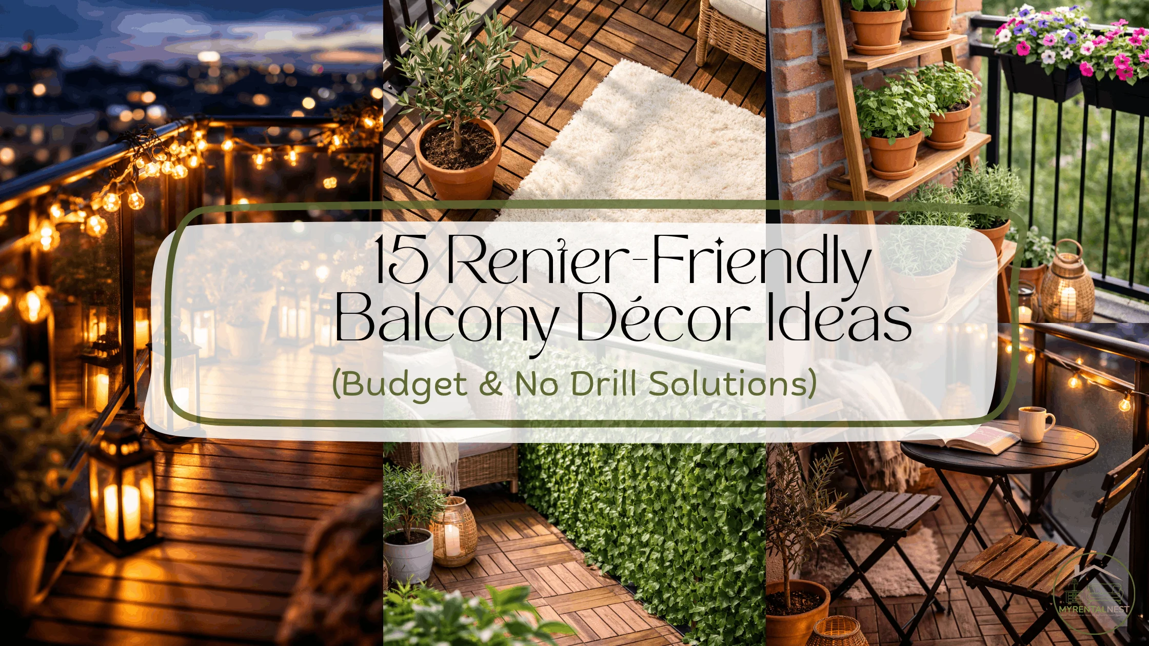 15 Renter-Friendly Balcony Décor Ideas for Small Apartments (Budget & No-Drill Solutions)