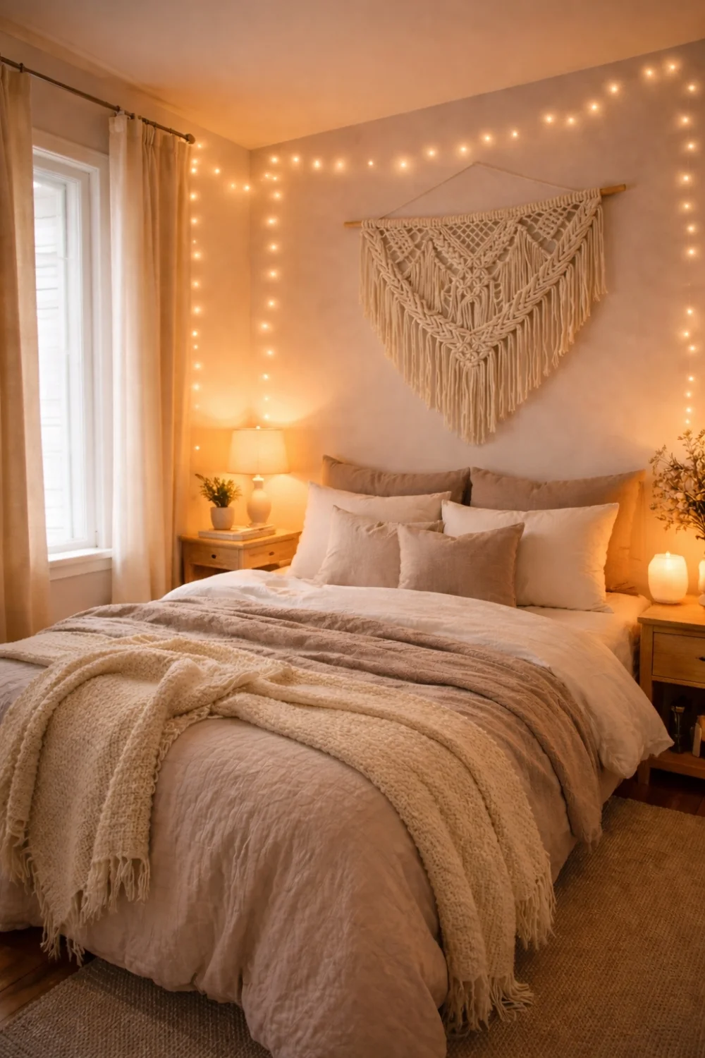 Cozy lighting ideas for rental bedroom