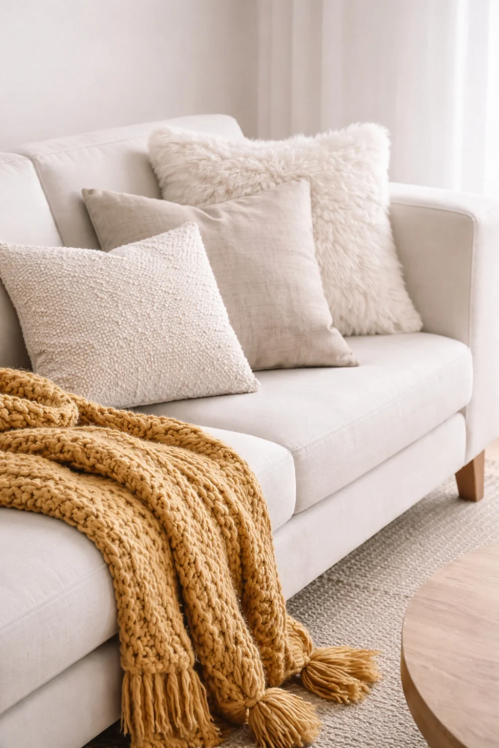 Cozy Textiles Pillows and Throws Sofa Decor