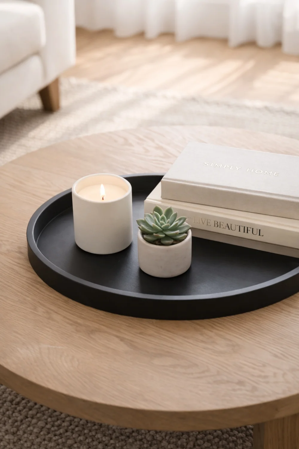 Minimalist Coffee Table Decor Setup