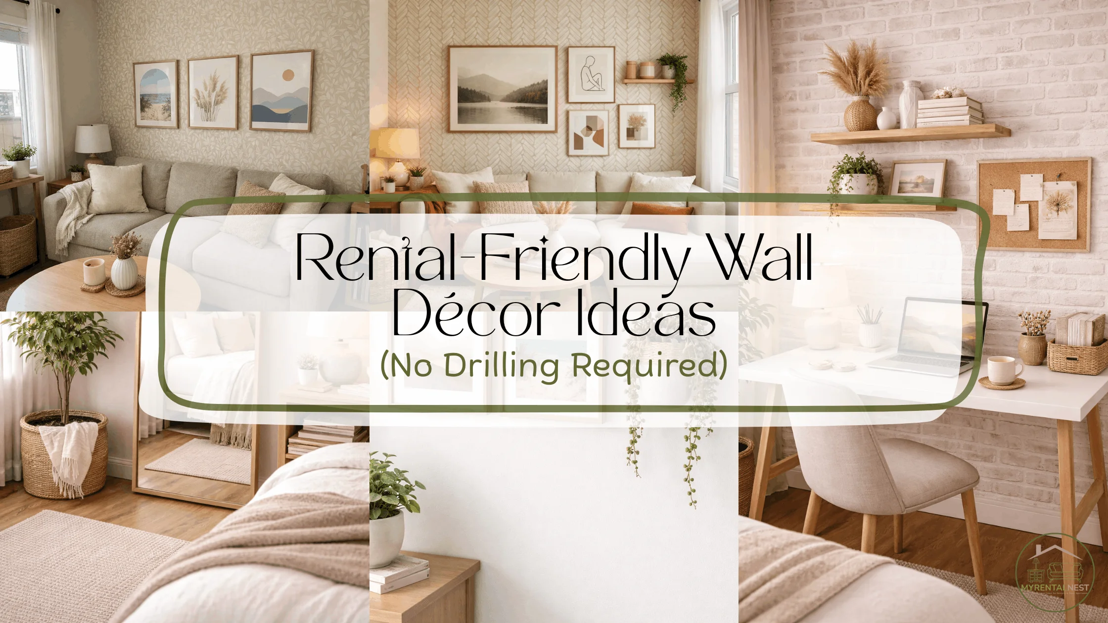 Rental-Friendly Wall Décor Ideas (No Drilling Required)