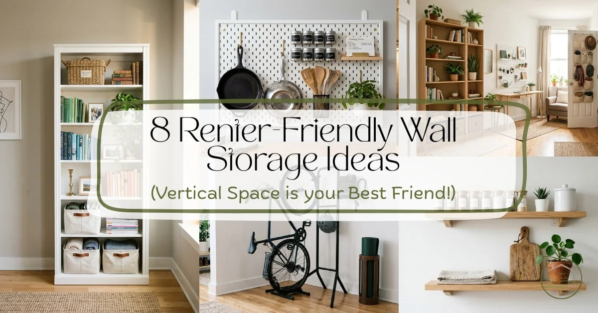8 Renter-Friendly Wall Storage Ideas