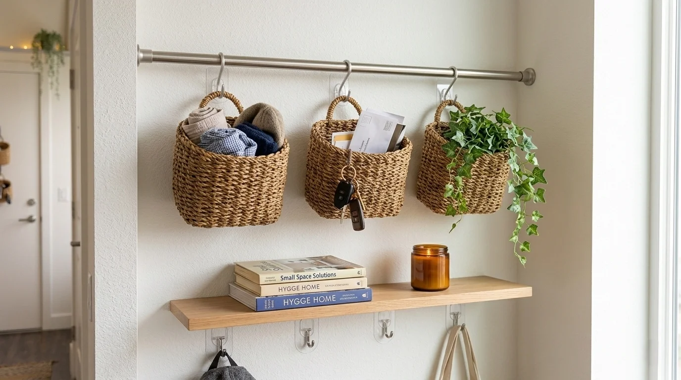 Command hook hacks for renter entryway shelves in damage free entryway hooks setup.