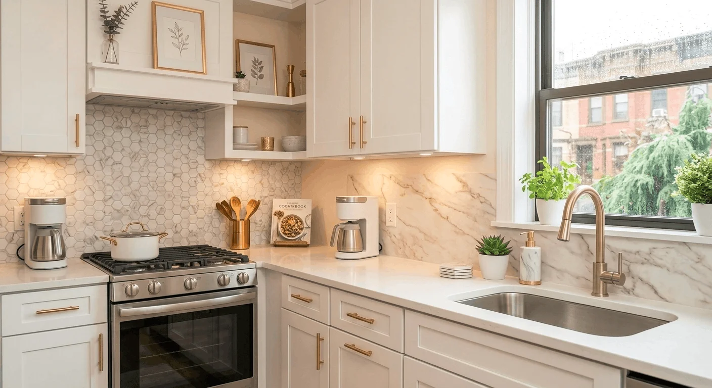 Faux marble peel and stick backsplash ideas for renter friendly peel and stick tiles in luxe apartment peel and stick backsplash USA.